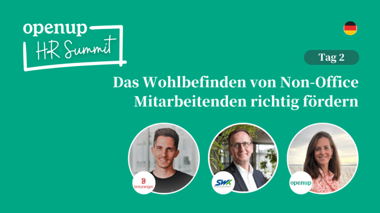Wohlbefinden von Non-Office Mitarbeitenden fördern