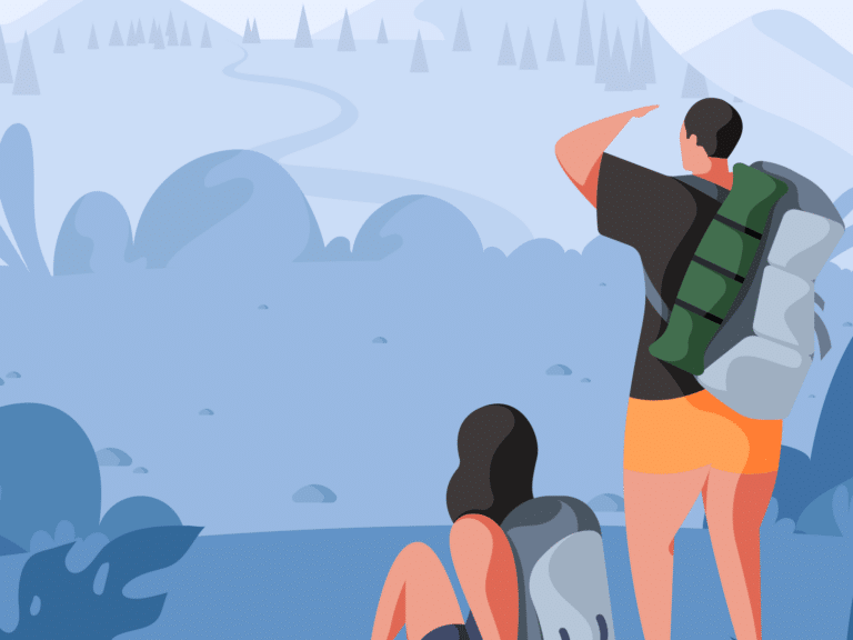 two people experiencing social well-being together