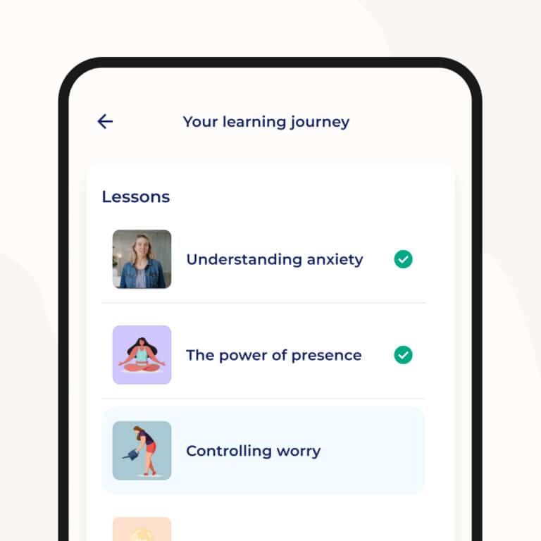OpenUp offers well-being courses on different topics like stress and burnout